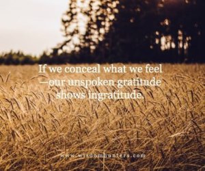 Unexpressed Gratitude is Ingratitude 6.8